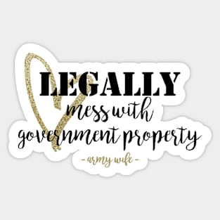 Government Property Sticker